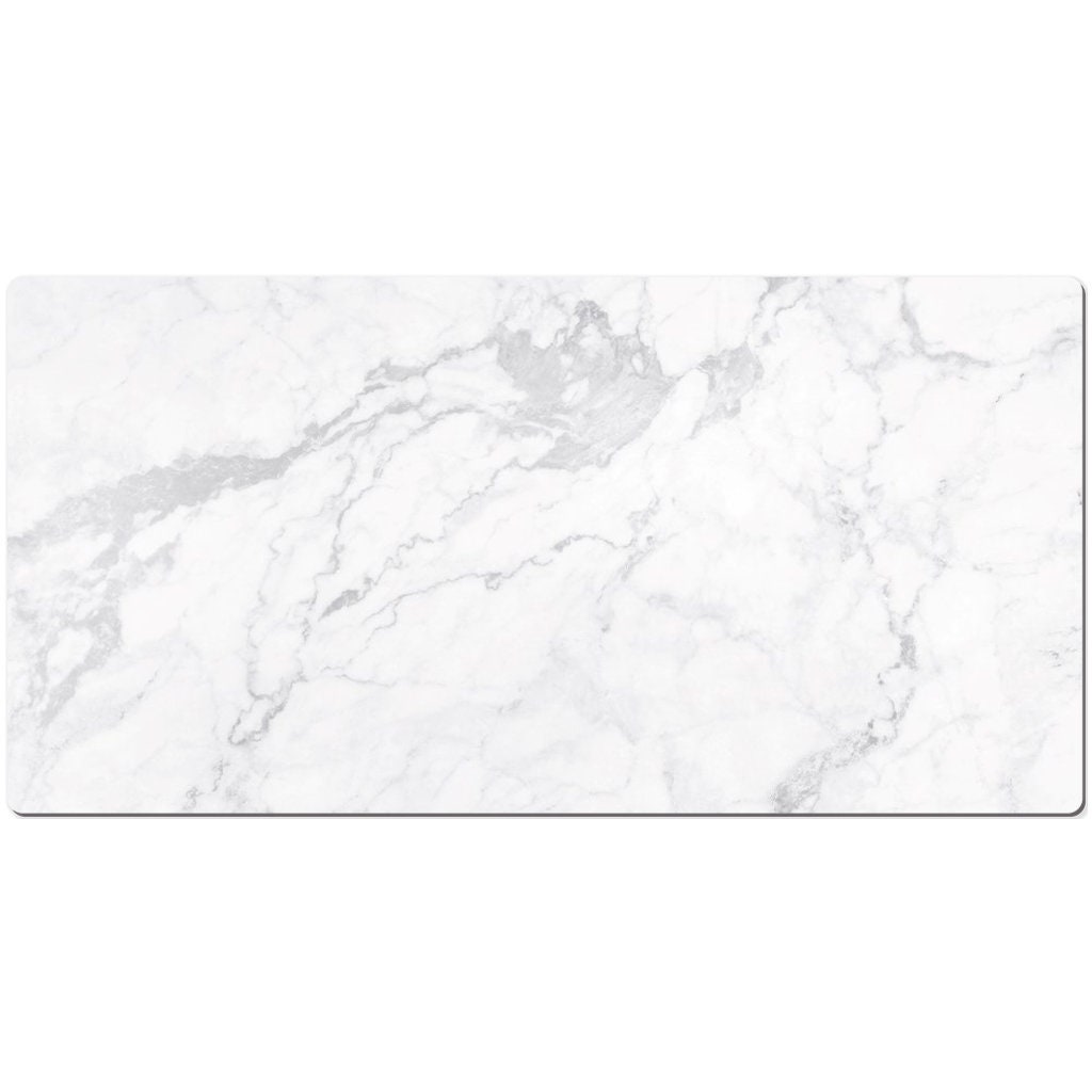 White Marble Desk Mat Large Desk Pad Big Gaming Mousepad Etsy