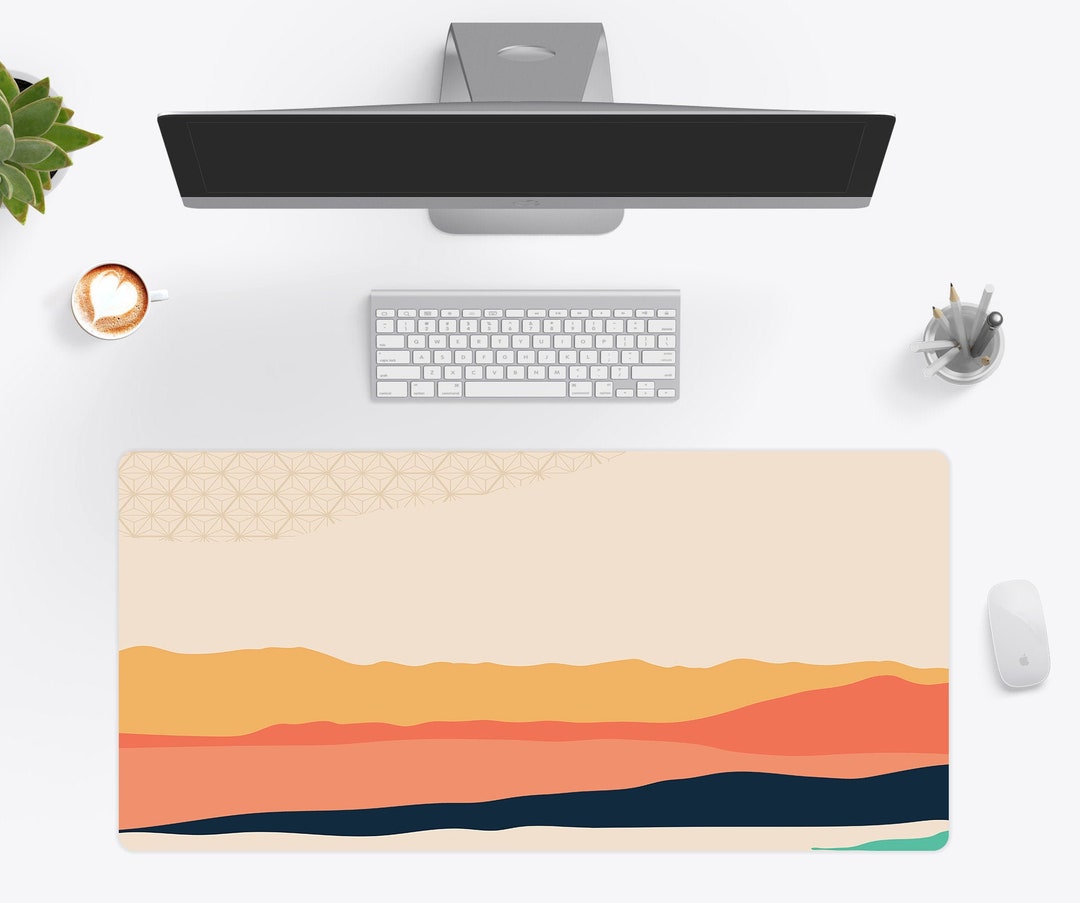 Abstract Desk Mat, Modern Desk Pad, Large Gaming Mouse Pad, Desk Pad