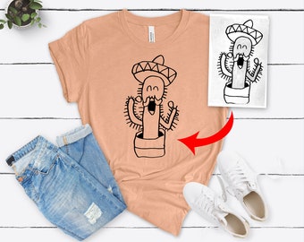 Child's Drawing Shirt: Personalized Kids Artwork Keepsake Gift