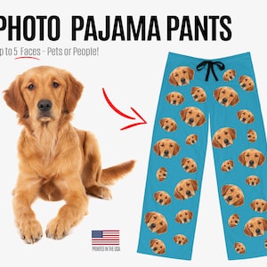 Personalisierte Foto Pyjama Hose, Benutzerdefinierte PJs, Weihnachtsgeschenk für Männer oder Frauen, Geschenk für Ihn, Geschenk für Sie | Geldbörse&Herz