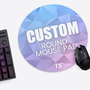Custom Round Mouse Pad, Photo Mousepad | Wallet&Heart