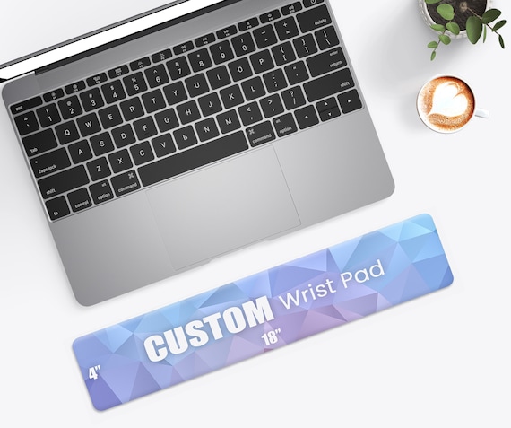 Custom Keyboard Wrist Rest: Foam Rubber Pad, Anti-Slip (18x4")