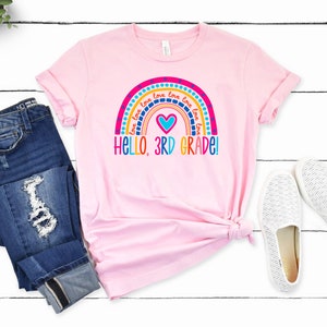 Camiseta Hello 3ª série | Camiseta Professora da 3ª série | Camiseta Professora da 3ª série | Wallet&Heart