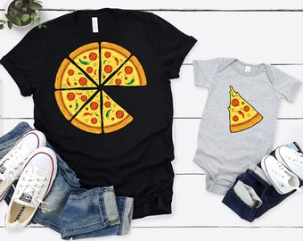 Matching Pizza Family T-Shirt, Father's Day Gift