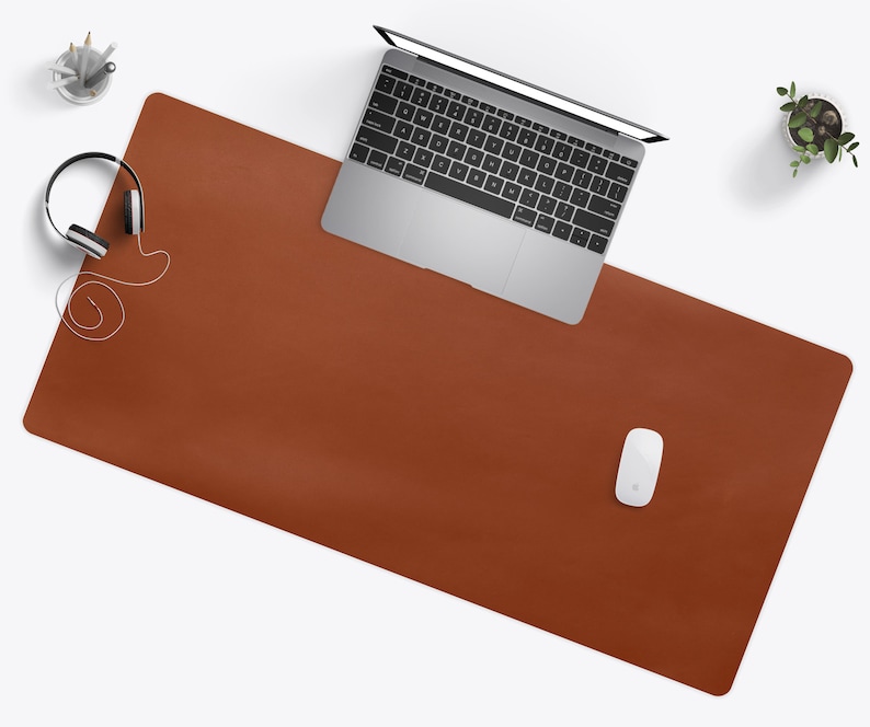 Leather Desk Mat Large Leather Mousepad Personalized Etsy