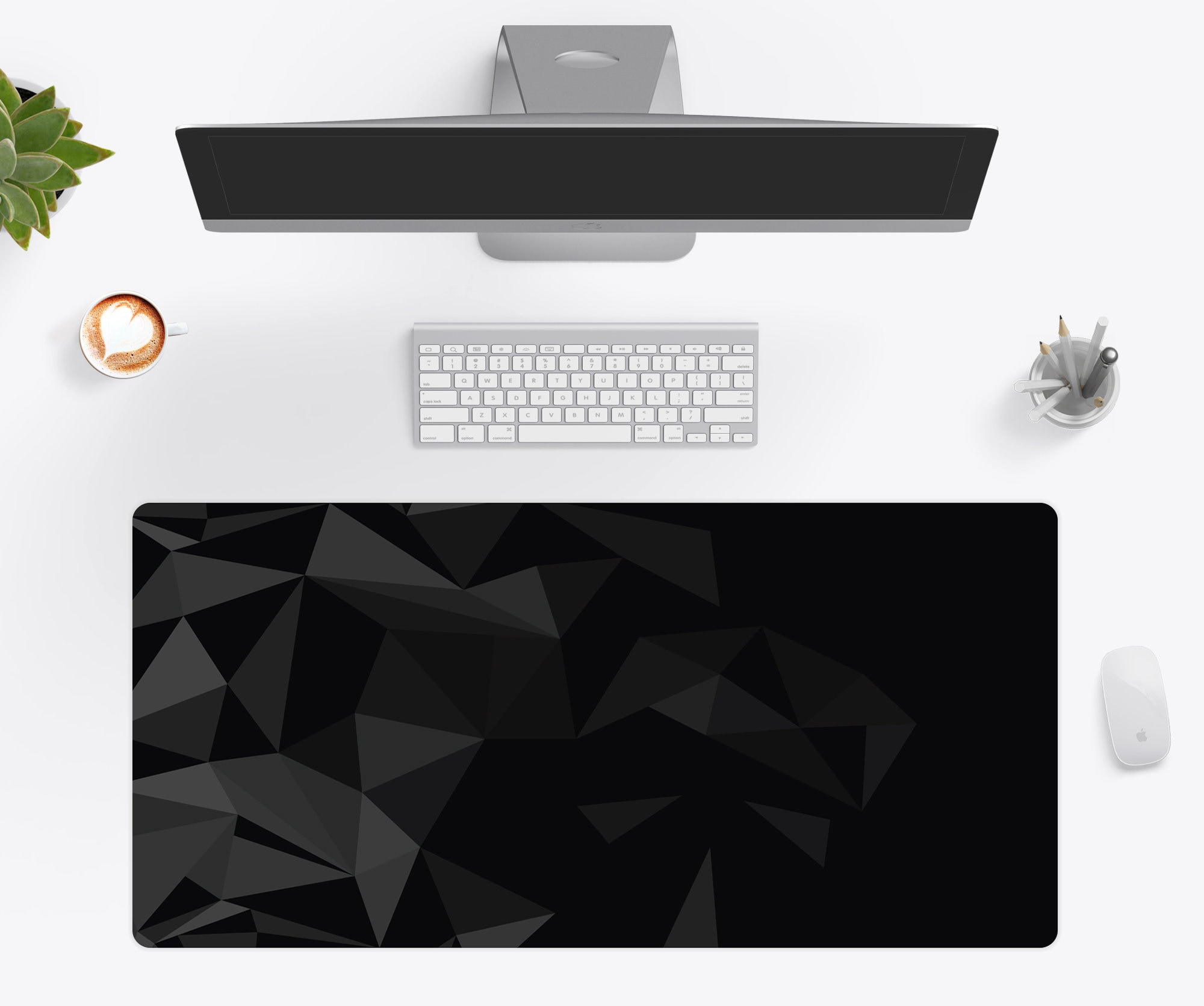 Black Geometric Desk Mat Desk Pad Large Gaming Mouse Pad 10x16 12x18 14x24 18x36 XXL Computer PC Mouse Pad Wallet heart Etsy