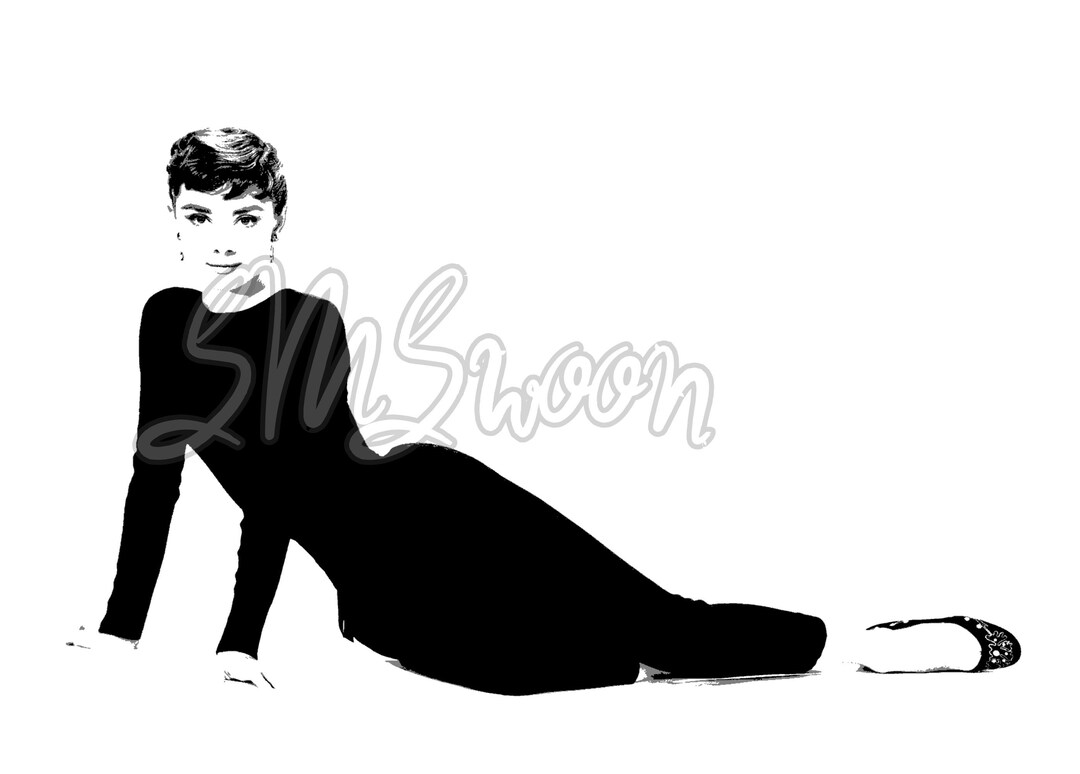 Printable Audrey Hepburn Digital Download 6 File Bundle pdf, Jpeg/jpg ...