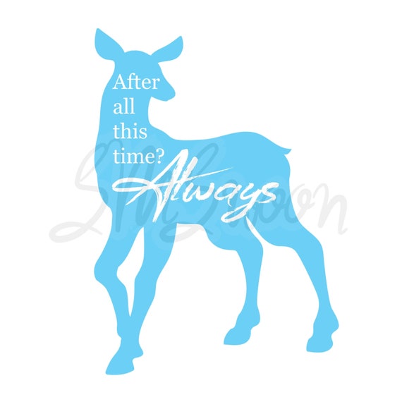 Finest Prints Maglietta Donna After All This Time Doe Snape Patronus - Nera, Taglia Large