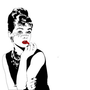 Printable Audrey Hepburn Lipstick Digital Download — 6 File Bundle (pdf, jpeg/jpg, png, svg, webp, pxd)