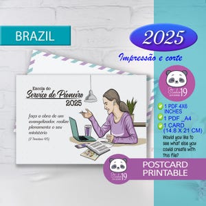 Scuola pionieristica 2025 /Scuola pionieristica in Brasile / cartolina e biglietto jw /