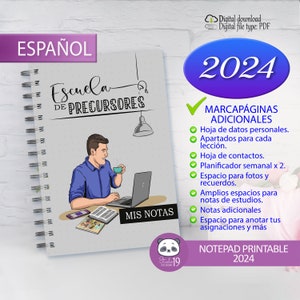 JW pioneer school 2024 / Cuaderno y marcapáginas para hombre
