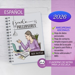 Pioneer School Notes Notebook 2026 | Printable Digital Study Notebook in Spanish | Jehovah’s Witnesses