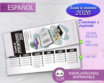 JW Bookmark Pioneer School 2026| Christian bookmark for Precursor School 2026 | JW Theocratic Gift