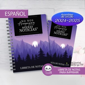 versión PDF descargable |Libreta Personalizada para la Asamblea 2024 - 2025 « no nos avergonzamos de las buenas noticias »