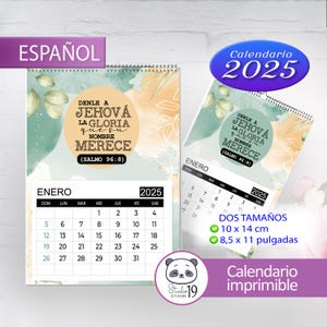 Jw calendar 2025|  with the text of the year psalm 96:8 digital printable| jw 2025