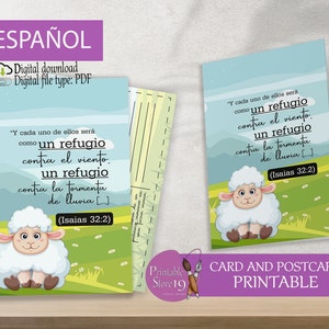 Thank you card and postcard for congregation elders - PDF ready to print.