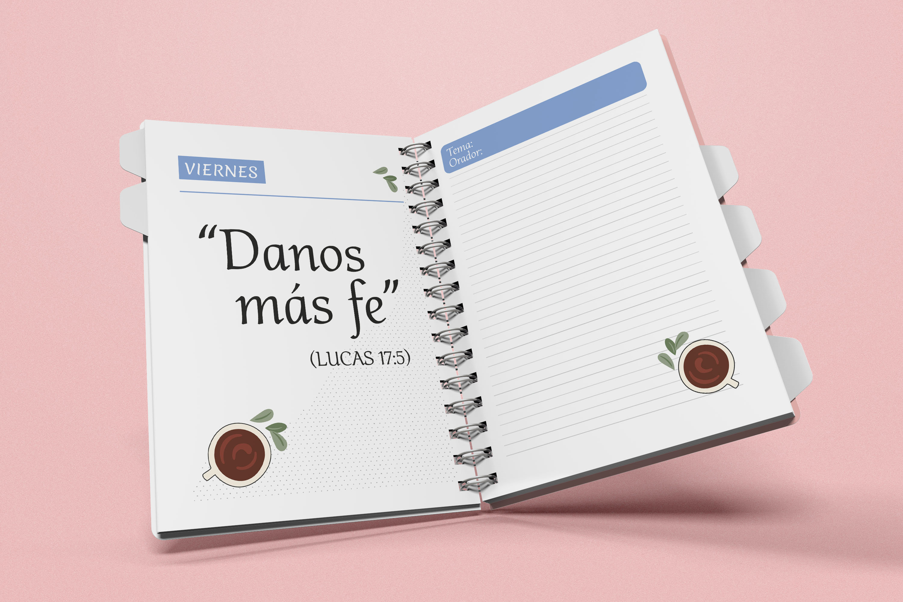 Notepad printable in spanish powerful by faith Etsy