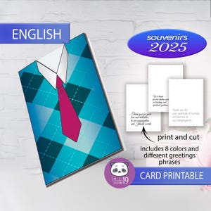 Tarjeta regalo para hermanos en forma de chaleco, regalo para mayores, precursores y amigos con mensajes de agradecimiento / ESPAÑOL