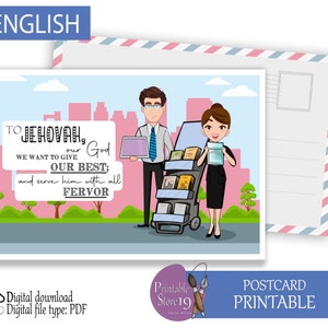 Jw postcard printable in english &quot; to Jehovah we want to give our best &quot;