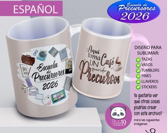 Design for 2026 Precursors School Mug in Spanish | Digital File for Sublimation | Mug, Stickers, and Gifts