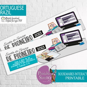 JW PORTUGUESE - BRAZIL | Bookmarks for Pioneer School 2023| Interactive design 2023