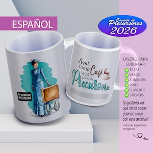 Diseño para tazas “Querida Precursora” — Sublimación/ Regalo para Precursoras — Diseño para tazas y stickers