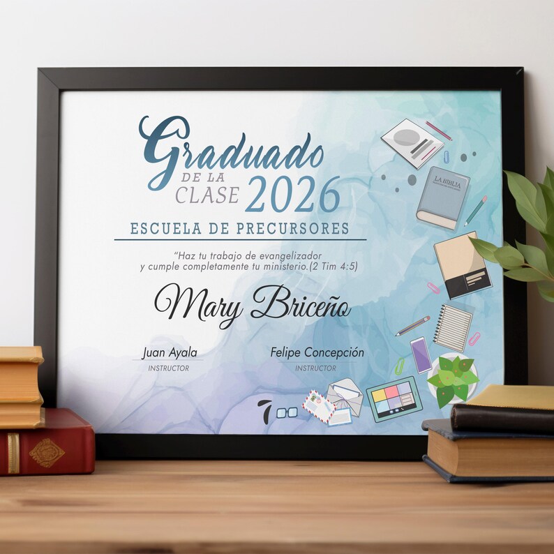 JW Pioneer School Graduation Diploma Printable | Christian Ministry Certificate | Digital Keepsake 2026 image 7