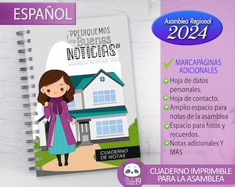 Libreta de notas para la Asamblea Regional: Prediquemos las buenas noticias, regalos para la asamblea