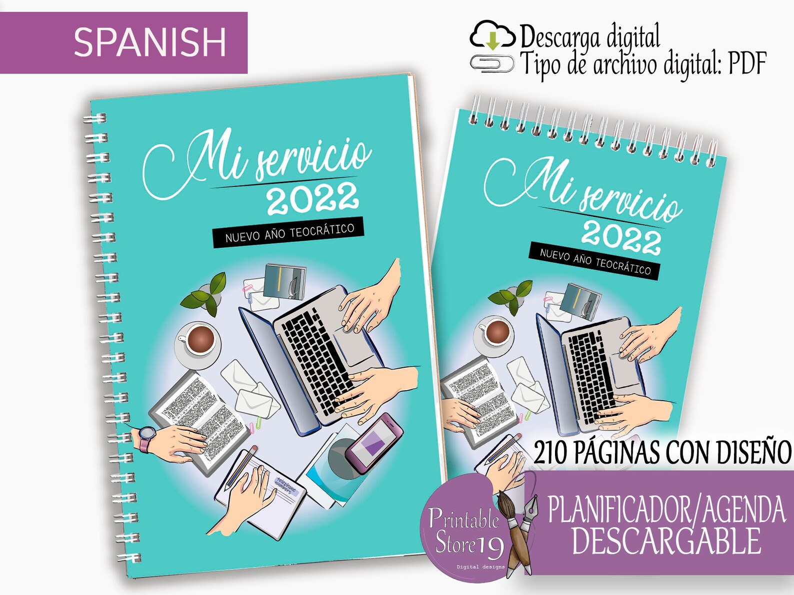 jw planner 2022 in spanish complete agenda calendar