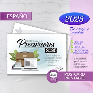 Marcadores e cartão postal da escola pioneira JW 2025 para a escola pioneira 2025 | presentes para pioneiros