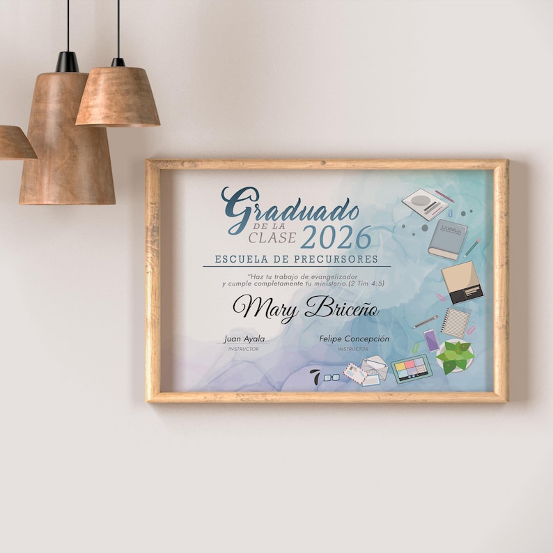 JW Pioneer School Graduation Diploma Printable | Christian Ministry Certificate | Digital Keepsake 2026 image 13
