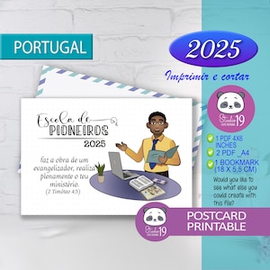 École pionnière JW 2025 | signets et cartes postales à imprimer | modèle 10