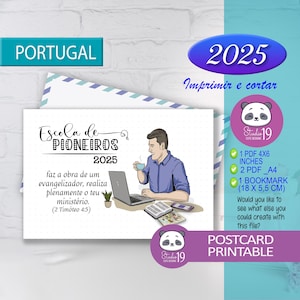 École pionnière JW 2025 | signets et cartes postales à imprimer | modèle 9