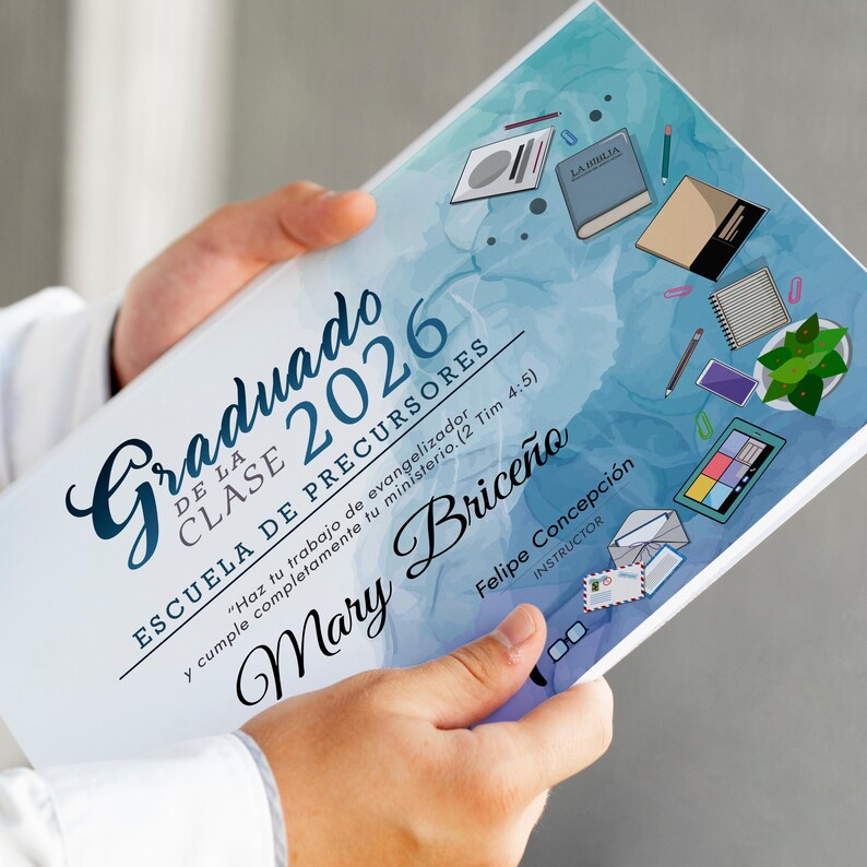 JW Pioneer School Graduation Diploma Printable | Christian Ministry Certificate | Digital Keepsake 2026 image 8