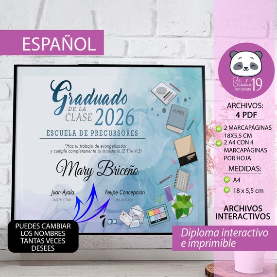 JW Pioneer School Graduation Diploma Printable | Christian Ministry Certificate | Digital Keepsake 2026