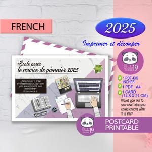 Jw em francês/ escola pioneira 2025/ cartão e postal para escola pioneira
