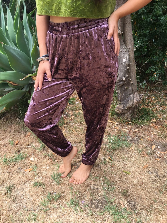 THE Yoniverse Velvet Purple Pants