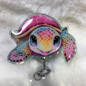 Sea Turtle Badge Reel Turtle Retractable ID Badge Holder Sea - View #10