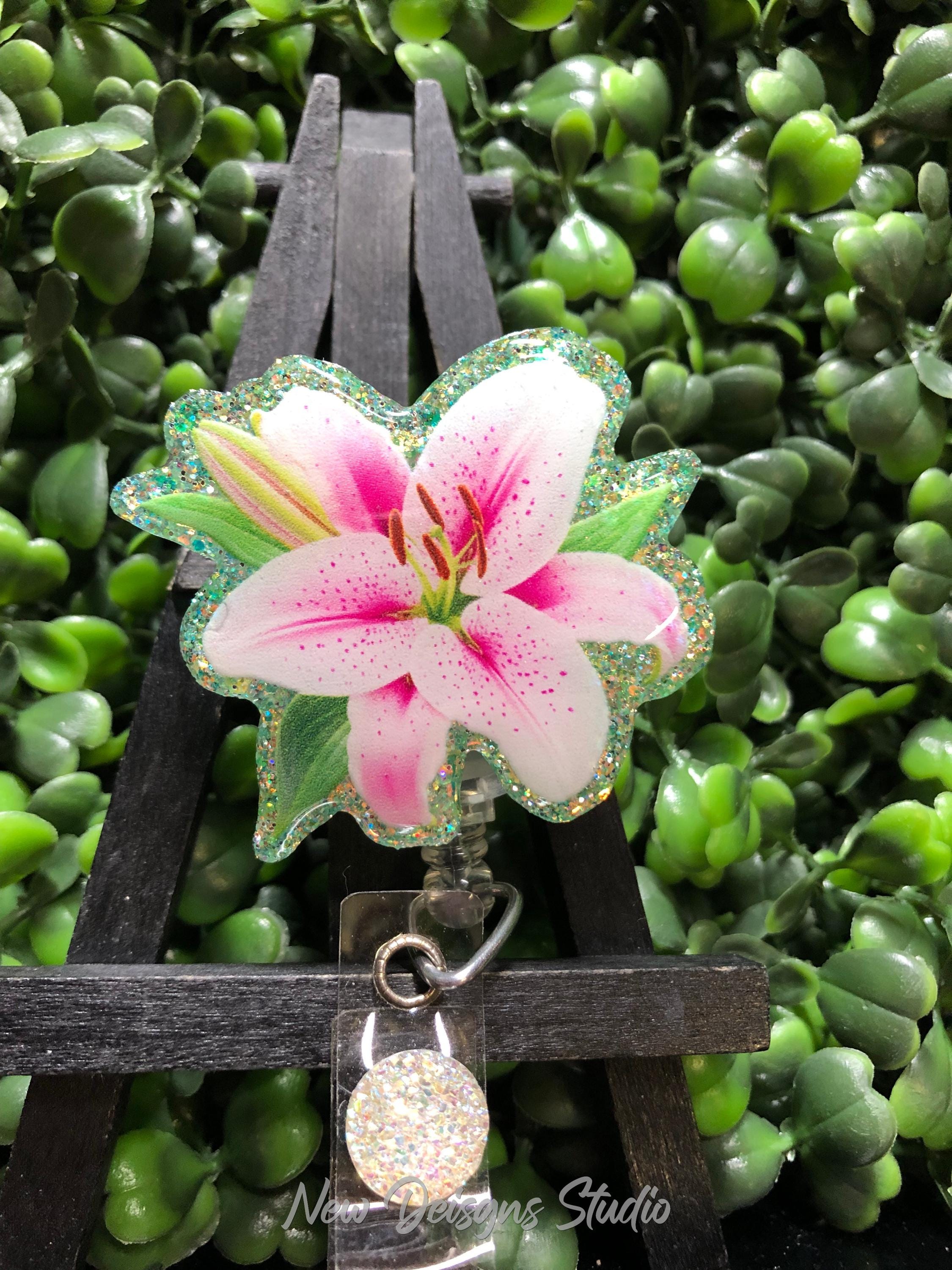 Stargazer Lily Keychain - Etsy