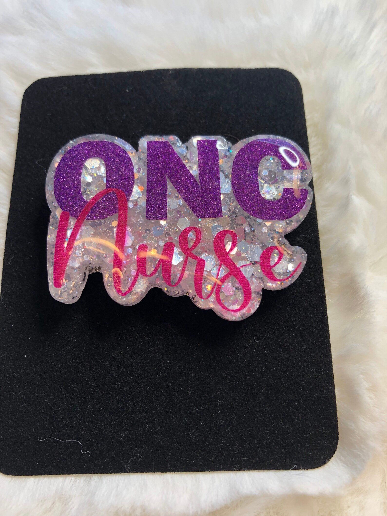 ONC Nurse Badge Reel ONC ID Holder Oncology Nurse - Etsy