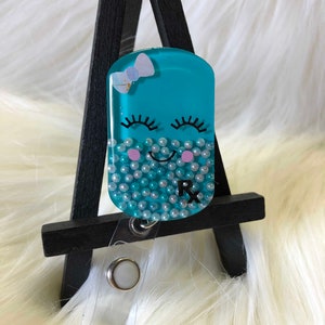 Pill Badge Reel, Nurse Badge Reel, Medical Badge Reel, Pharmacist Badge Reel, Glitter Badge Reel, Badge Reel, Cute Badge Reel