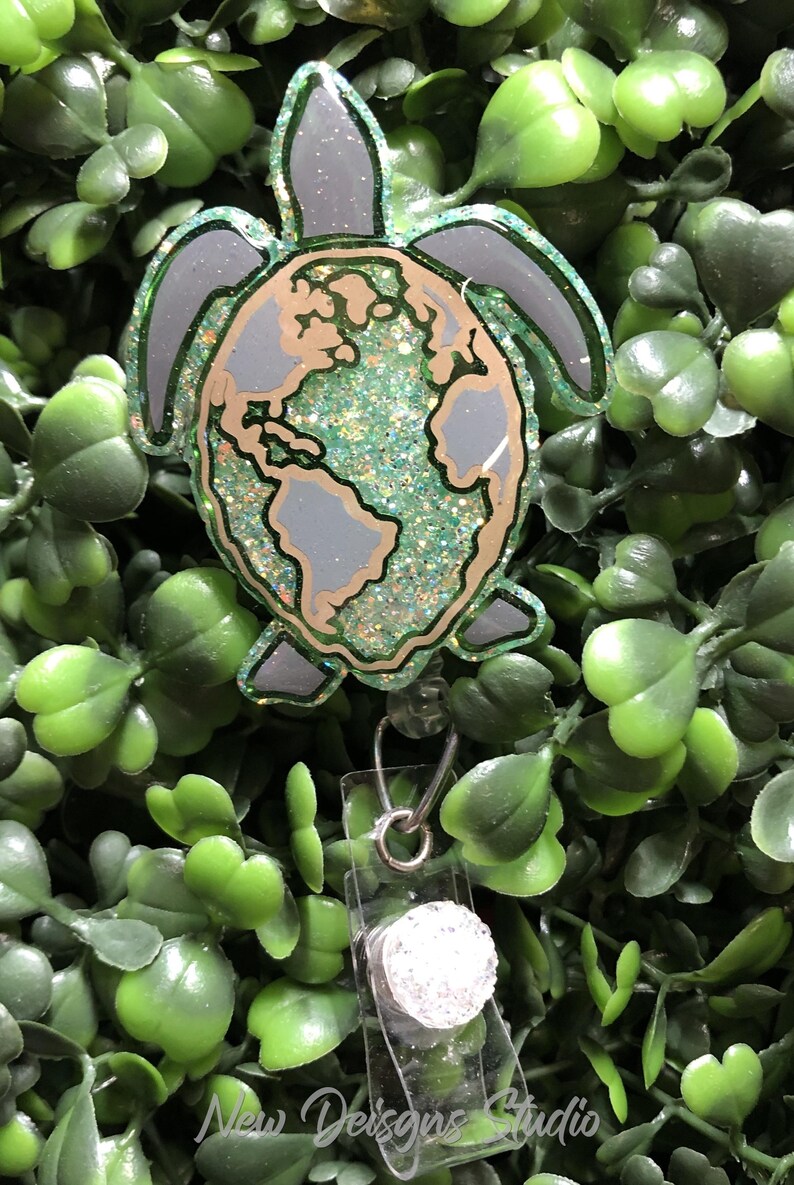 Retractable Turtles Earth Sea Turtle Badge Reel, Medical Retractable Reels, Turtle Magnets ...