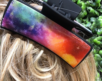 Tye Dye Hair Clip, Personalized Summer Claw Accessory