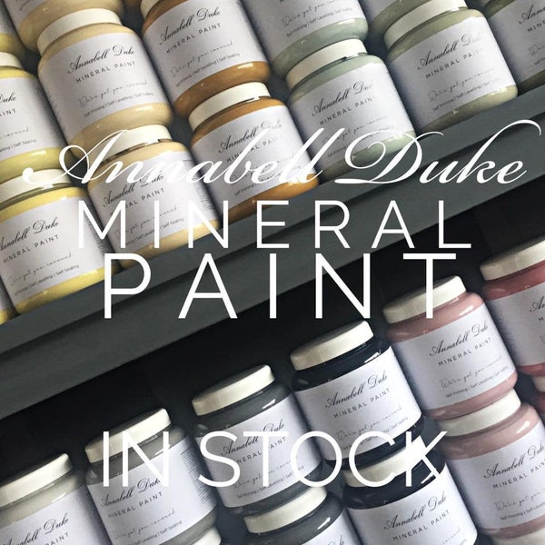 Annabell Duke Mineral Paint 150ml and 500ml sizes - The Perfect and Cost Effecting Upcycling and Furniture Paint with a Professional Finish