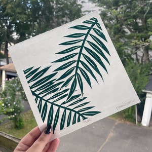 Fern Linoleum Print