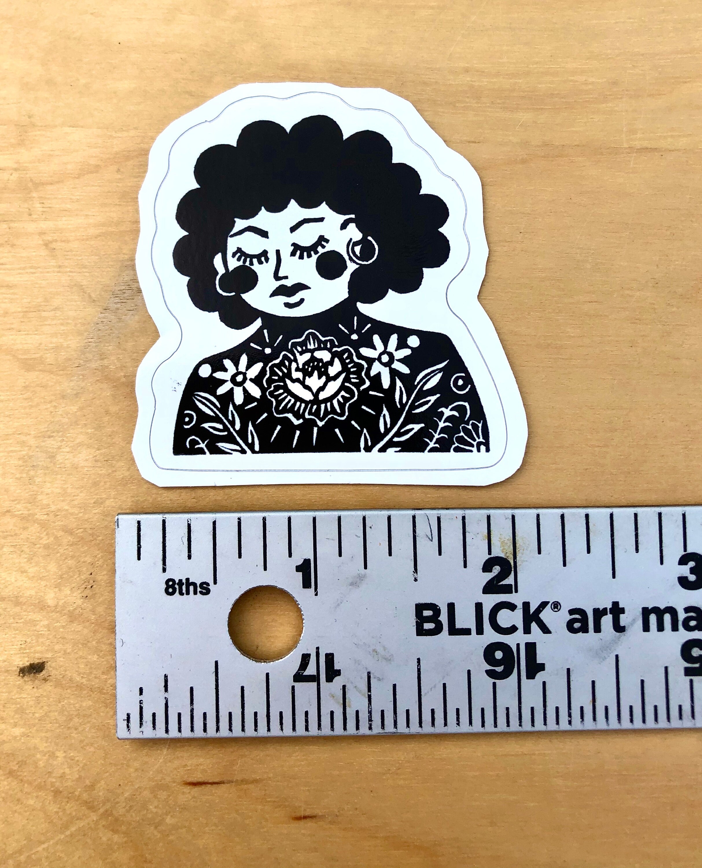 Lady Sticker | Etsy