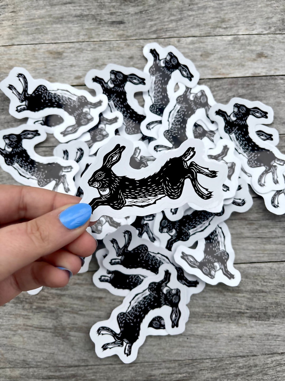 Rabbit Sticker - Etsy