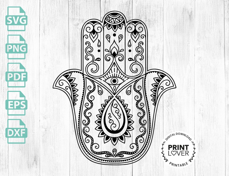 Download Hamsa SVG cutting files for Cricut and Silhouette Cameo ...