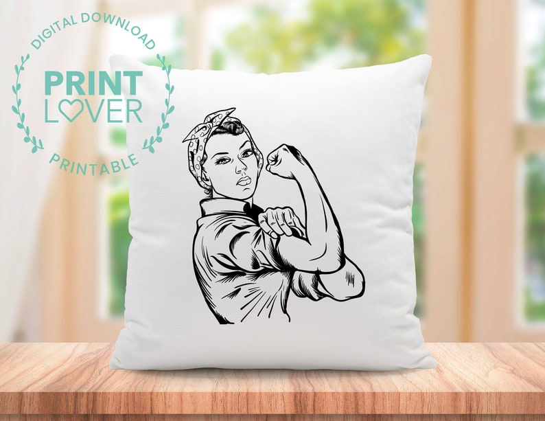 Download Rosie We can do it SVG cutting files for Cricut | Etsy