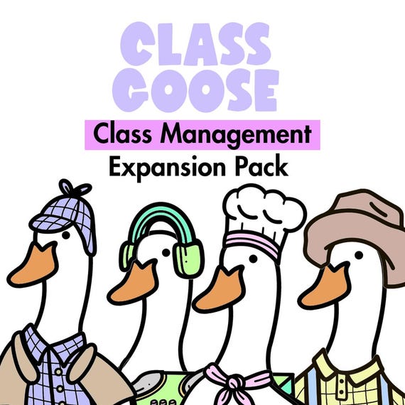 Silly Goose Classroom Printable | Back to School Decor for Teachers | Funny Classroom Management Sign